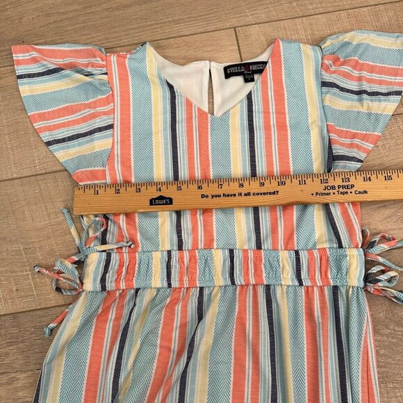 STELLA AND SIENNA STRIPED YOUTH GIRLS DRESS SIZE LARGE - Picture 6 of 8